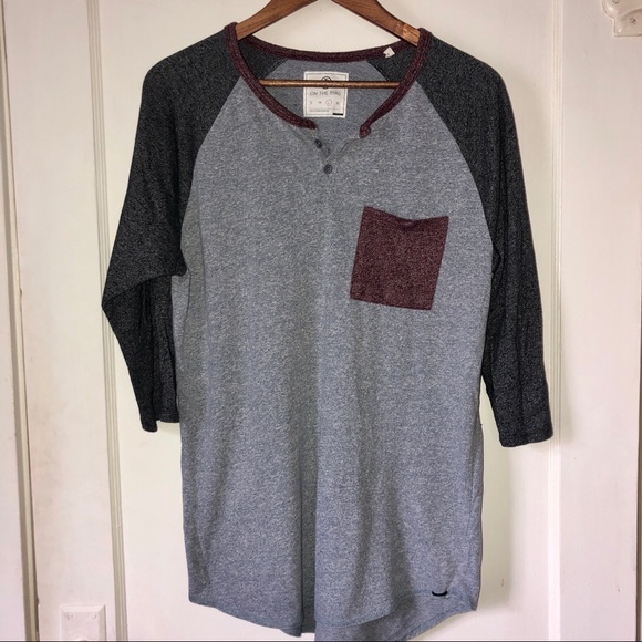 PacSun Color Block Baseball Tee - Picture 1 of 3